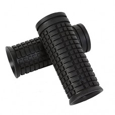 Black Short Mini Small Durable Non-Slip Rubber Handlebar Grips for Various Bikes Bicycles About 7cm (2.75") Length - B00JPNF1DY